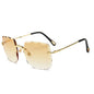 Frameless square sunglasses | Stylus Shades