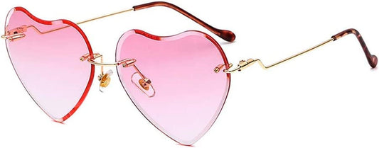 rimless heart sunglasses - 0